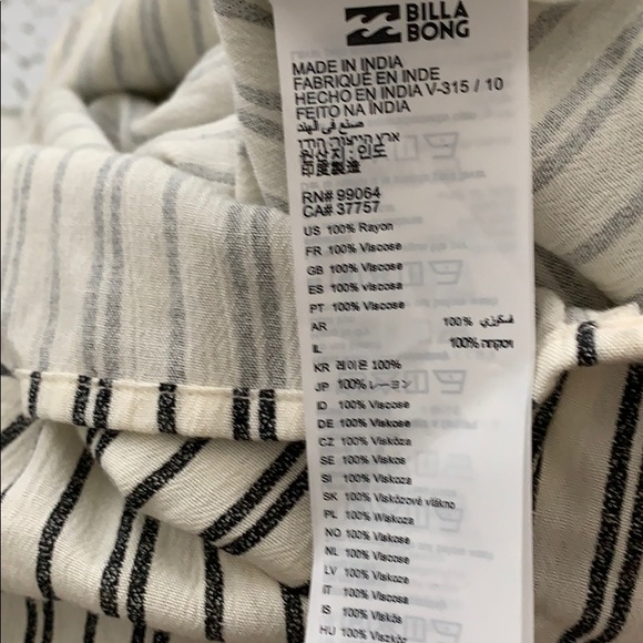 NWT Billabong Sweetheart Tie Romper - Picture 9 of 9